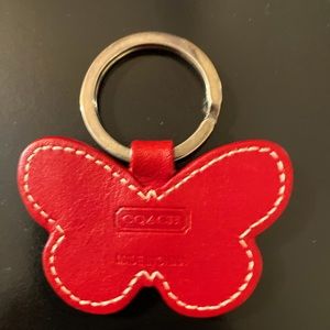 Coach butterfly keychain